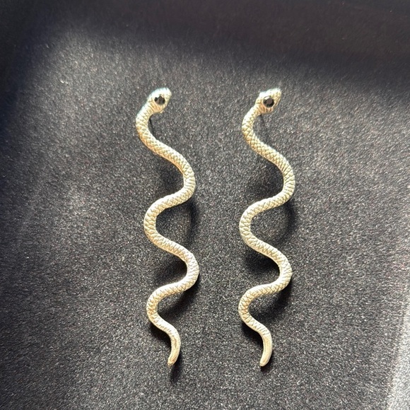 Barneys New York Jewelry - Barneys New York Silver Snake Earrings!